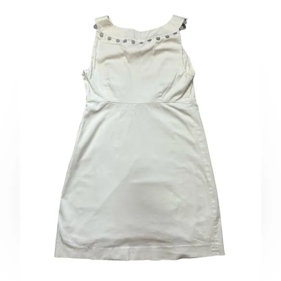 Lilly Pulitzer Sleeveless Sheath Dress with Silver Trimming