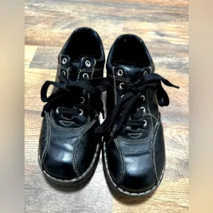 Lower East Side Y2K 90s Vintage ChunkyOxford Shoes Size 6.5 Black leather