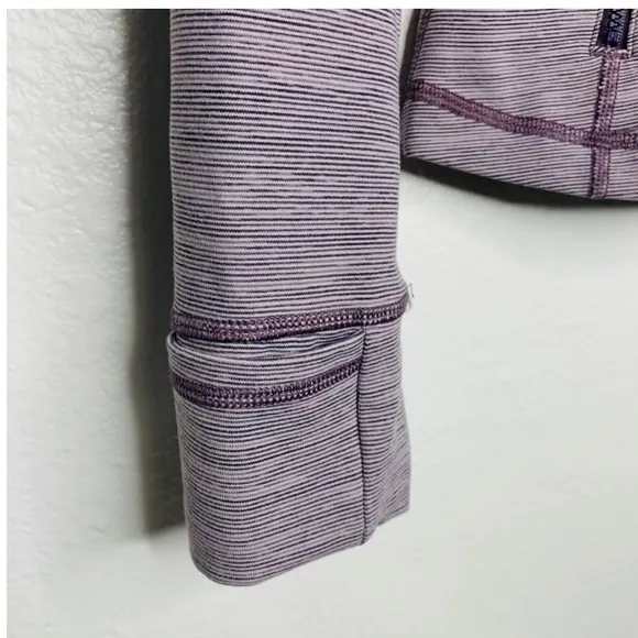 Lululemon Define Jacket Wee Are From Space Frosted Mulberry Black Currant Stripe