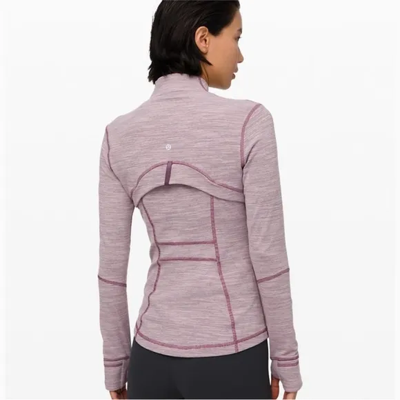 Lululemon Define Jacket Wee Are From Space Frosted Mulberry Black Currant Stripe