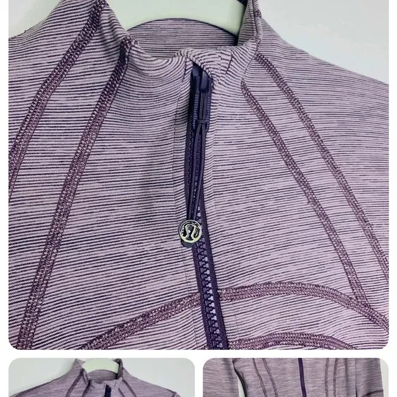 Lululemon Define Jacket Wee Are From Space Frosted Mulberry Black Currant Stripe
