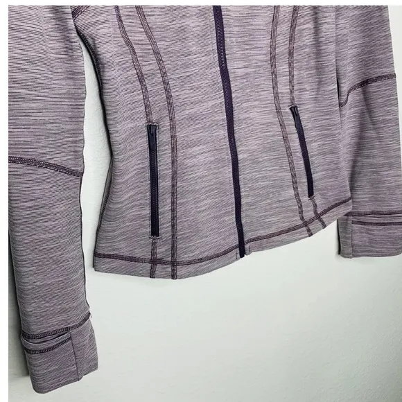 Lululemon Define Jacket Wee Are From Space Frosted Mulberry Black Currant Stripe