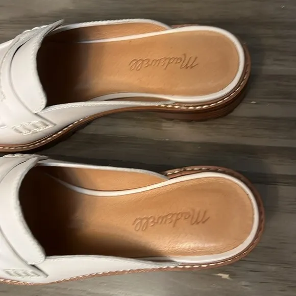 MADEWELL CORRINE LUGSOLE WOMENS CREAM LOAFER/MULES