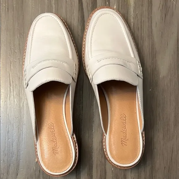 MADEWELL CORRINE LUGSOLE WOMENS CREAM LOAFER/MULES
