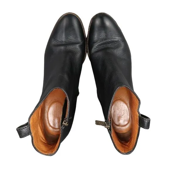Madewell Shoes Womens 7 Bootie Fashion Classic Billie Boot Leather Stacked Heel