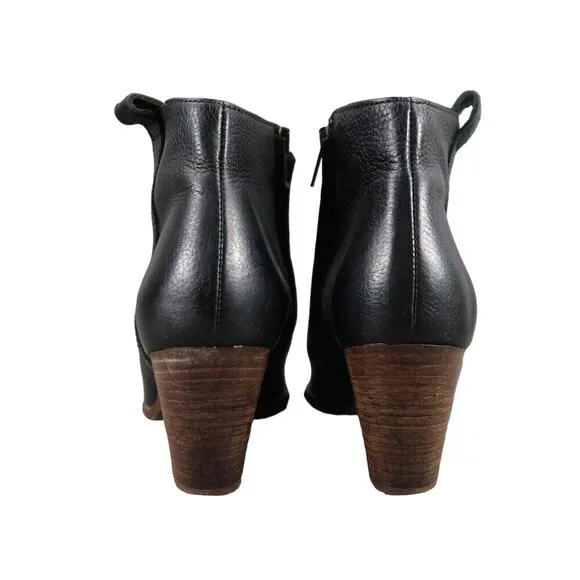 Madewell Shoes Womens 7 Bootie Fashion Classic Billie Boot Leather Stacked Heel