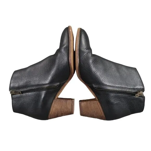 Madewell Shoes Womens 7 Bootie Fashion Classic Billie Boot Leather Stacked Heel