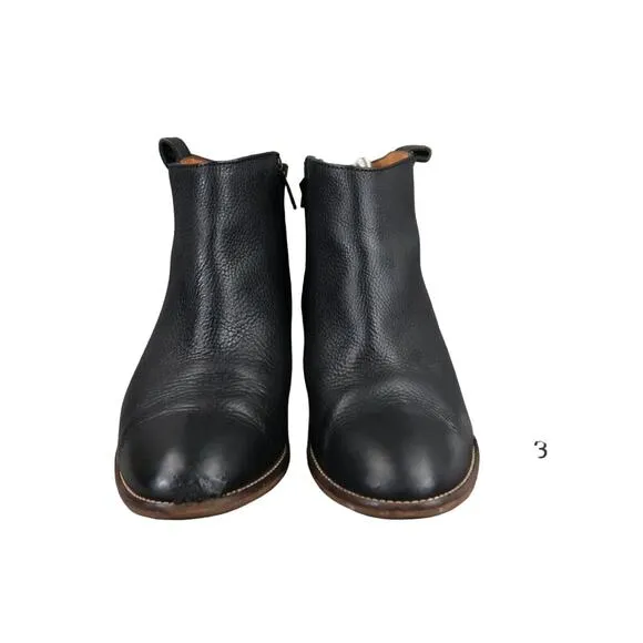 Madewell Shoes Womens 7 Bootie Fashion Classic Billie Boot Leather Stacked Heel