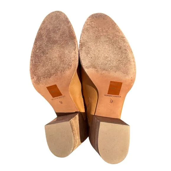 MADEWELL x Women's Harper Heel Clog Boho Tan Shoes x Size 9
