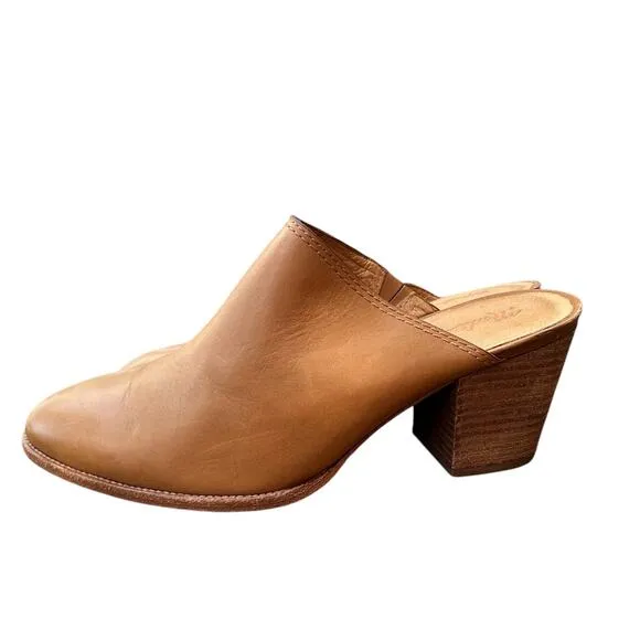 MADEWELL x Women's Harper Heel Clog Boho Tan Shoes x Size 9