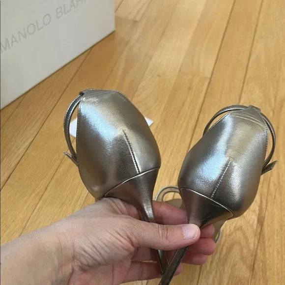 Manolo Blahnik Silver Women's Heels