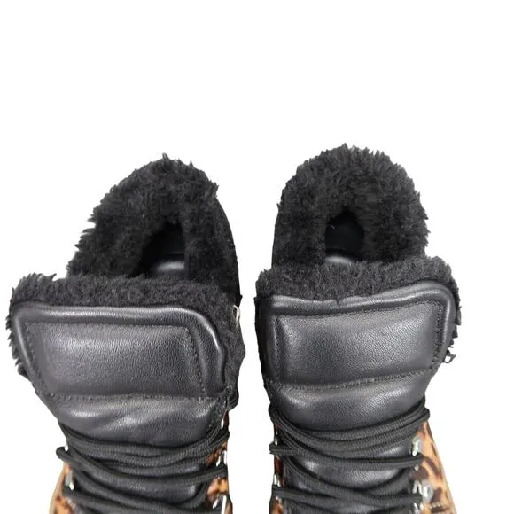 Marc Fisher Shoes Women 5 Fashion Sneaker Leather Cow Fur High Top Casual Daisie