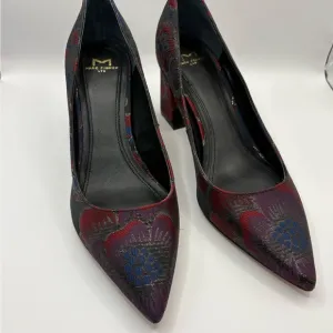 Marc Fisher Women's Floral Heels - Black and Blue