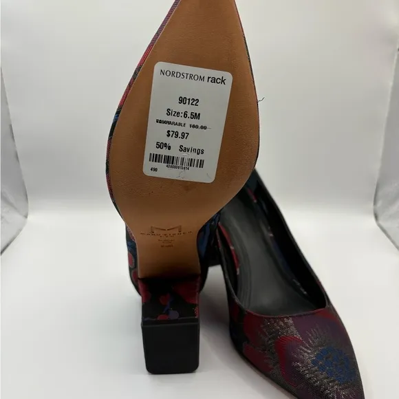 Marc Fisher Women's Floral Heels - Black and Blue