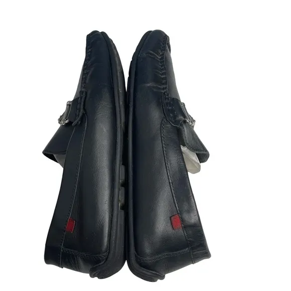 Marc Joseph MJ 6123 8N black all leather driving loafer. Size 10 made in Brazil