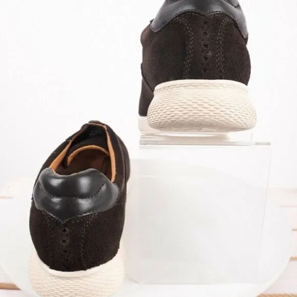 Massimo Dutti Brown Split Suede Leather oxfords