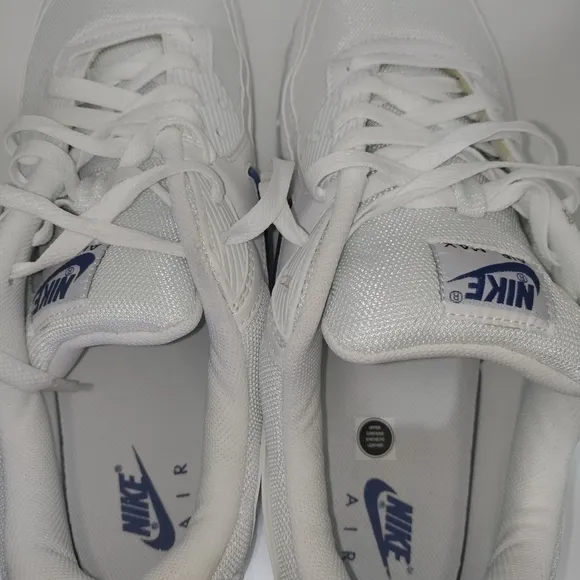 Men Nike Air Max 90 Shoes Sneakers / Jewel White Game Royal Black DV3503-100