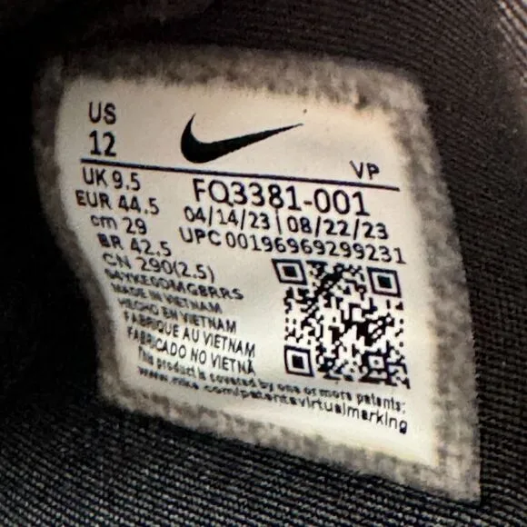 Mens 10.5 / Womens 12 - Nike Sabrina 1 'Family Bonds' Basketball Shoes Black