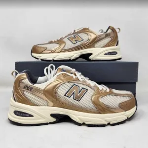 Men's 9.5 (Women's 11) New Balance X J Crew 530 sneakers Gold Metallic MR530LA