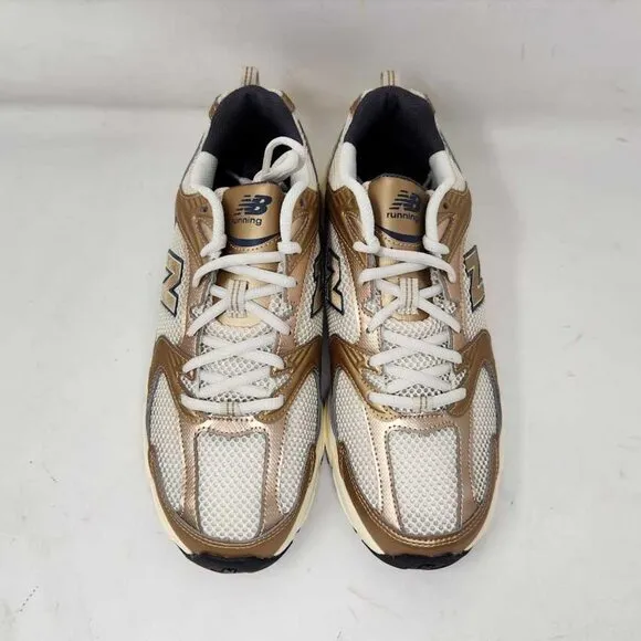 Men's 9.5 (Women's 11) New Balance X J Crew 530 sneakers Gold Metallic MR530LA