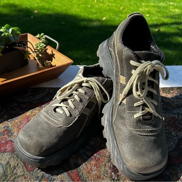 Men's BED | STU Suede Square Toe Lace Up Oxfords Shoes - NWOB | Size 44