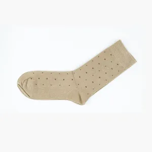 Mens Beige Crew Comfort Business Premium Men Cotton Socks 6-11 AU Stock