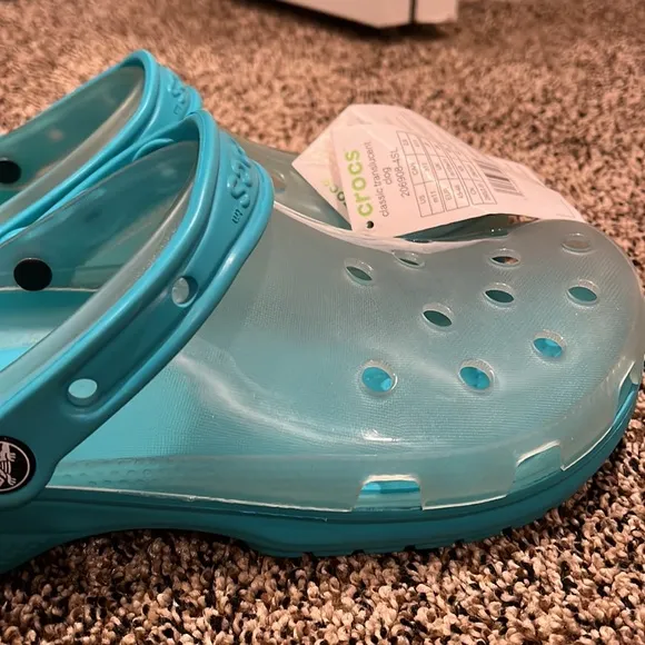 Men’s Birkenstock Slides &amp; Crocs Translucent Comfort Shoe, NWT