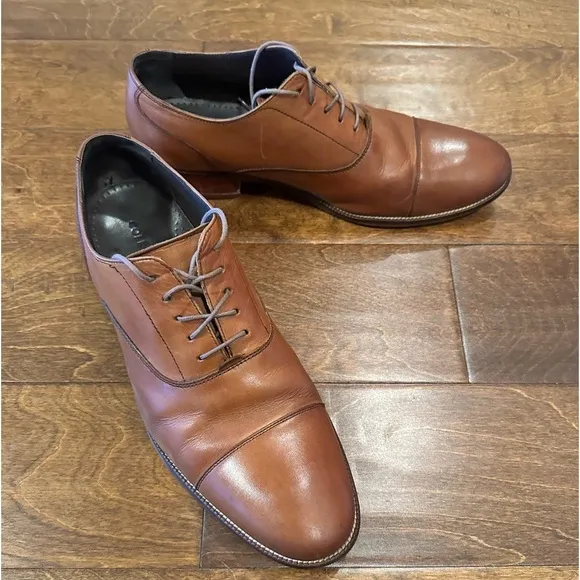 Men’s Cole Haan Cap Toe Oxfords in British Tan
