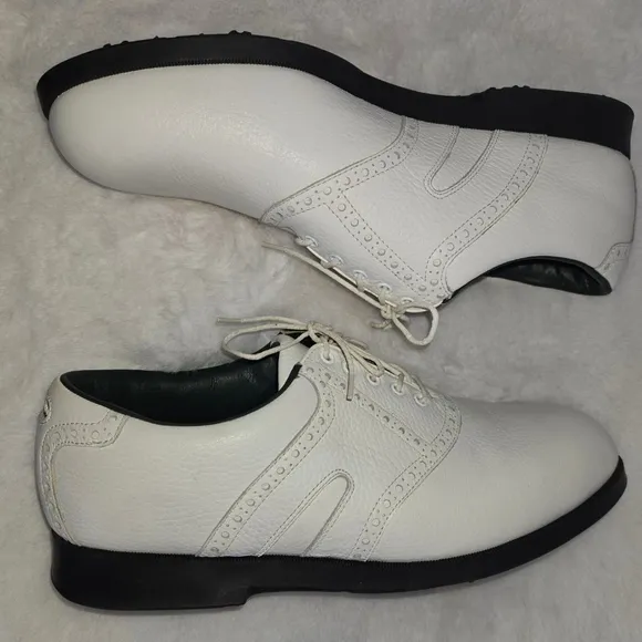 Men's Florsheim Frogs Golf Shoes Size 10 D White