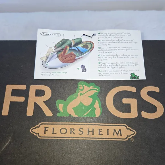 Men's Florsheim Frogs Golf Shoes Size 10 D White