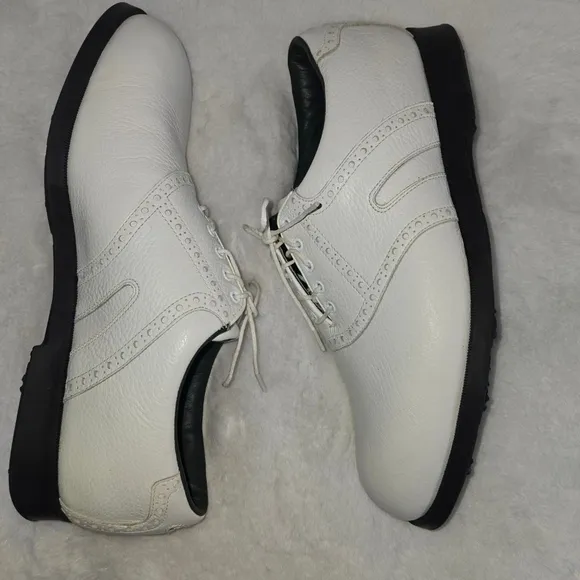 Men's Florsheim Frogs Golf Shoes Size 10 D White