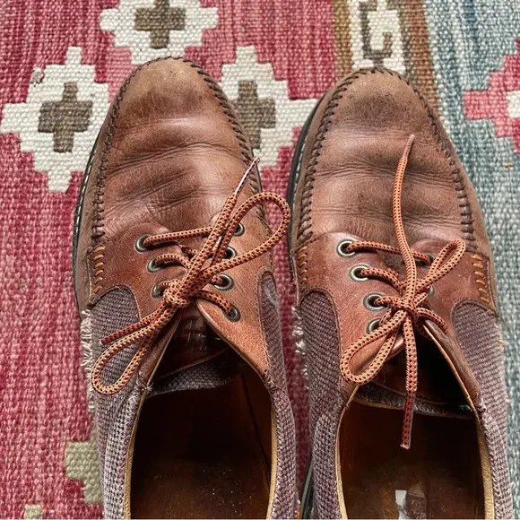 Mens Fluevog bankers size 9 Oxford lace up unique shoes