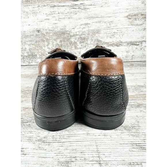 Men's G.H. Bass Weejuns Black/Brown Leather Kiltie Tassel Loafer Sz 9.5M