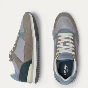 Men's Gray and Blue Sneakers