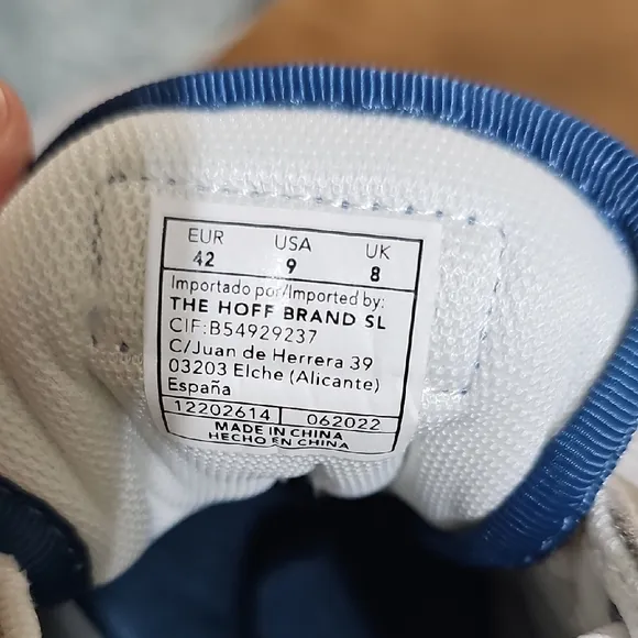 Men's Gray and Blue Sneakers