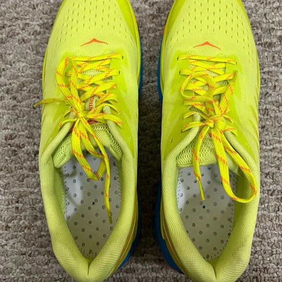 Mens HOKA One Torrent 3 Citrus Diva Blue Trail-Running Shoes Size 12.5 1127914