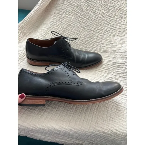 Men’s J. Murphy by Johnston &amp; Murphy Leather Lace up Shoes Wood Heel Size 12