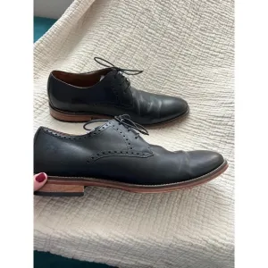 Men’s J. Murphy by Johnston &amp; Murphy Leather Lace up Shoes Wood Heel Size 12