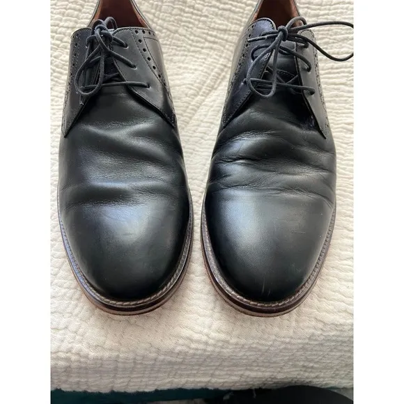 Men’s J. Murphy by Johnston &amp; Murphy Leather Lace up Shoes Wood Heel Size 12
