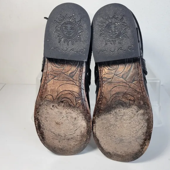 Mens Muro Unique Shoes Black Leather Boots Size Made in Mexico Size 26.5 USA 8