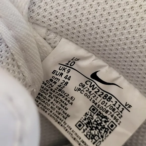 Mens Nike Air Force 1 '07 White Size 10 Shoes Low Top Sneakers