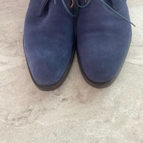 Men's Oliver Sweeney Blue Suede Shoes