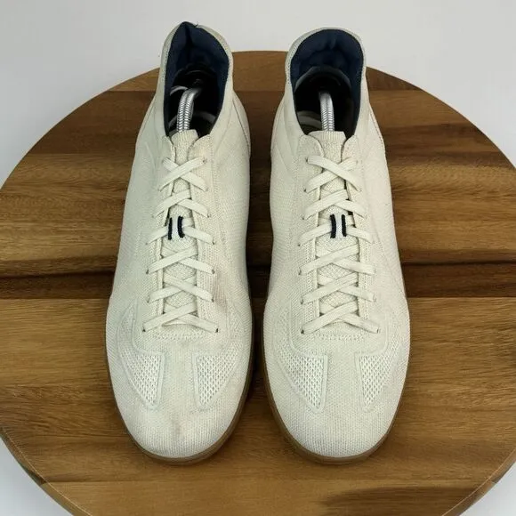 Mens Rothys RS01 Ivory Knit Casual Comfort Lace Up Sneakers Shoes Size‎ 12 D