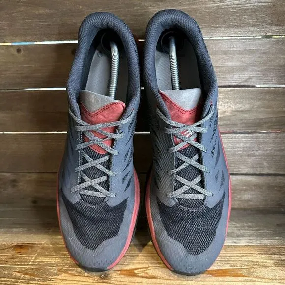 Mens Salomon Outline Gray Athletic Trail Running Shoes Sneakers Size 14 M GUC‎