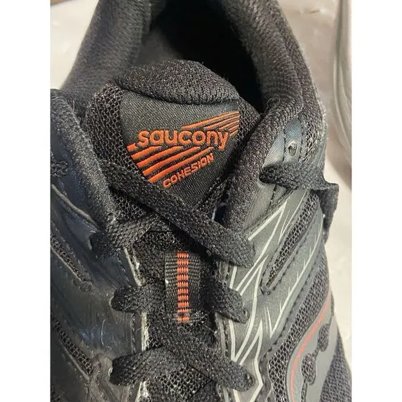 Men's Saucony Cohesion TR14 Wide Black Tomato Athletic Trail Shoes- Size 11W‎