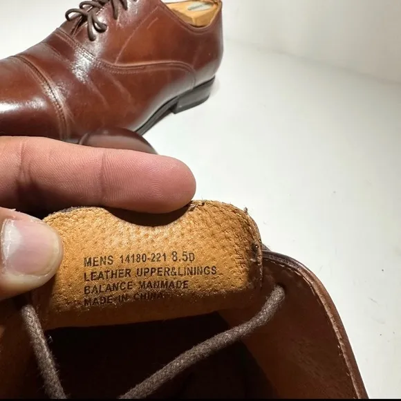 Mens Shoes Florsheim Corbetta Cap Toe Oxford Cognac Leather 14180-221  Size 8.5D