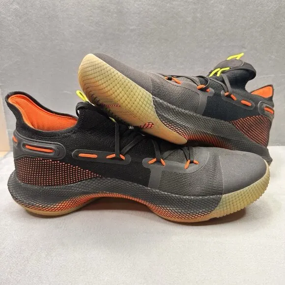 Mens Size 16 Under Armour Curry 6 UA Oakland Fox Theater Basketball Shoes Black