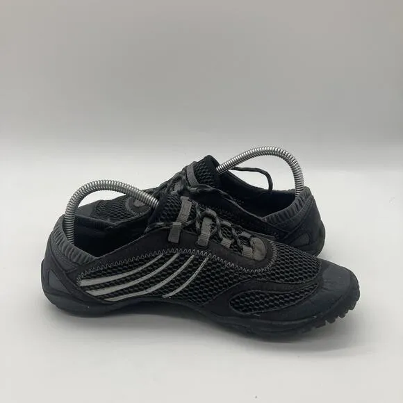Mens Size 7 Merrell Trail Glove 3 Black Gray Vibram Barefoot Running Shoes