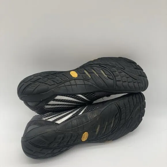 Mens Size 7 Merrell Trail Glove 3 Black Gray Vibram Barefoot Running Shoes