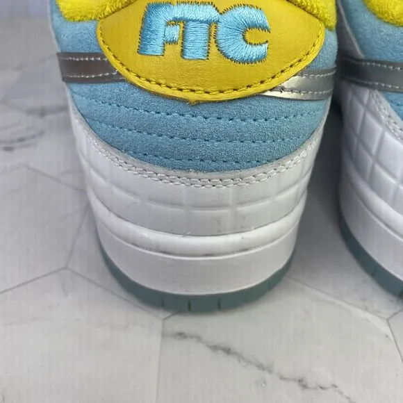 Mens Size 8 Nike Dunk Low SB Lagoon Pulse FTC DH7687-400 Blue White Yellow New